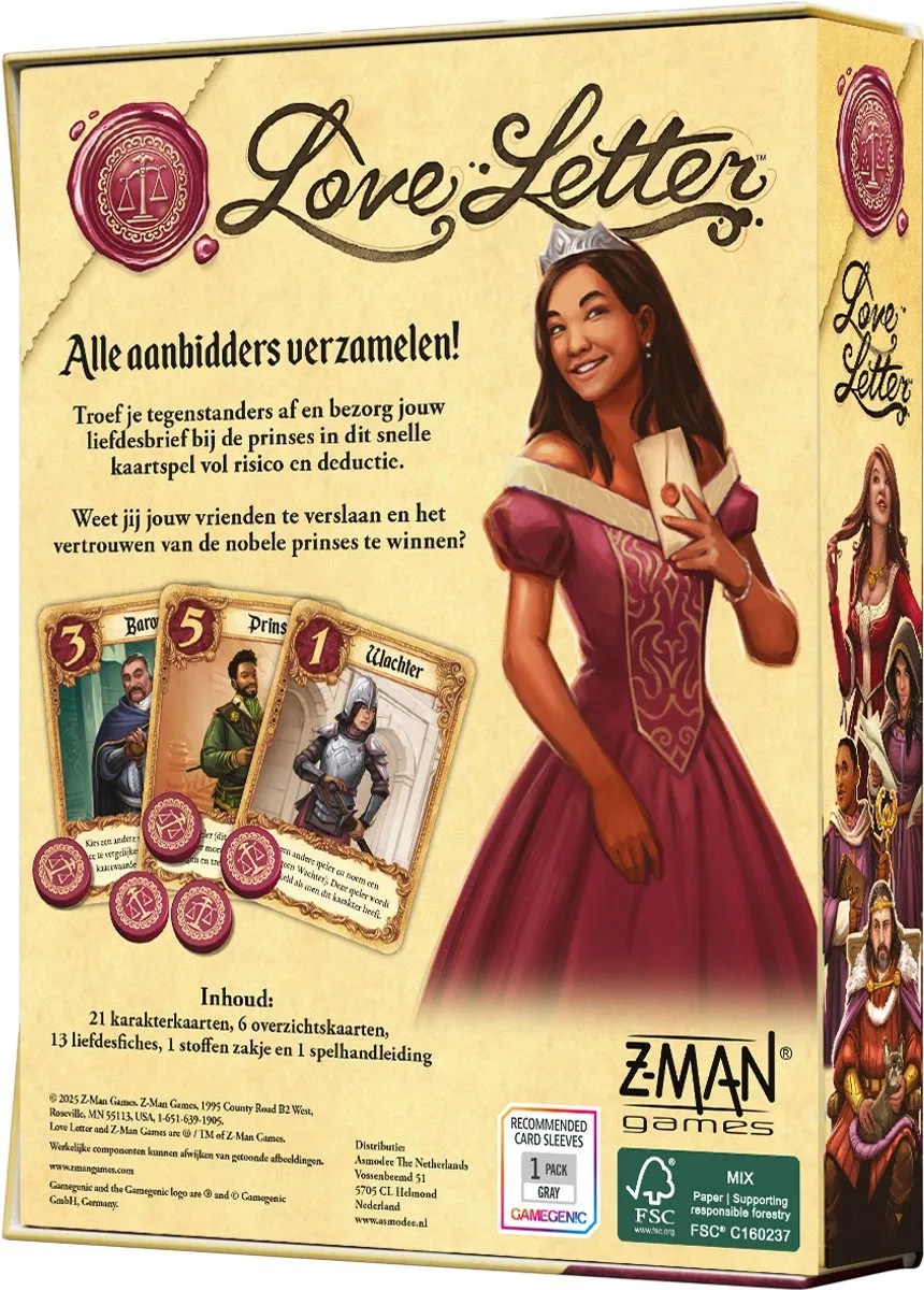 Z-Man Games Love Letter Kaartspel ZMGZLL01NL - 2-4 Spelers