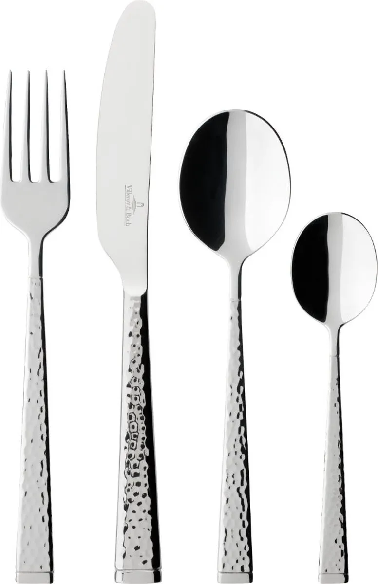Villeroy & Boch Blacksmith Bestekset 70-delig - 12 persoons - Zilverkleurig