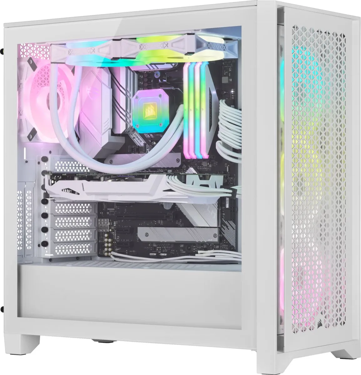 Corsair iCUE 4000D RGB ATX Semi-toren - 2x 2.5/3.5 inch