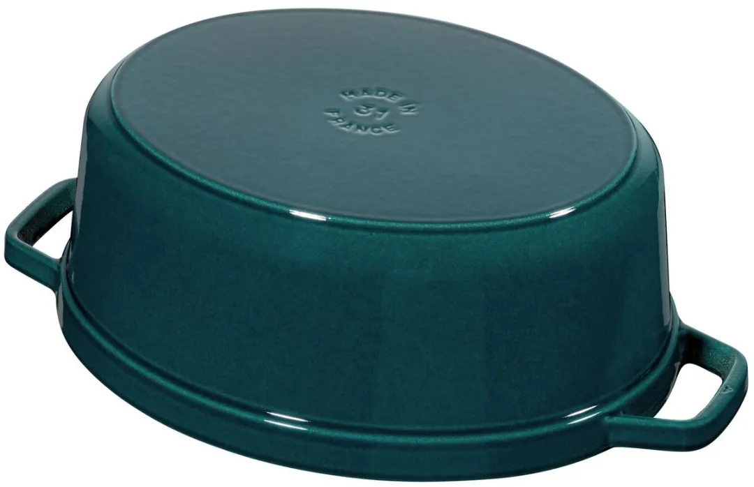 Staub Braadpan Ovaal 31cm Appelblauwzeegroen - afbeelding 3 van 6