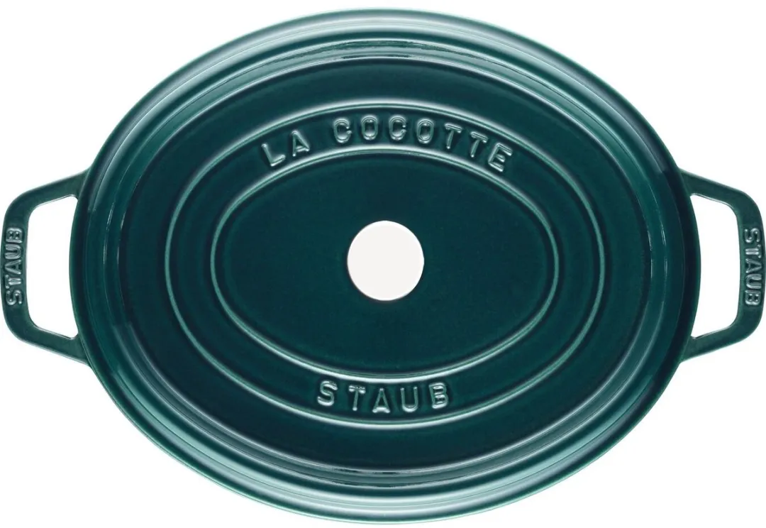 Staub Braadpan Ovaal 31cm Appelblauwzeegroen - afbeelding 5 van 6