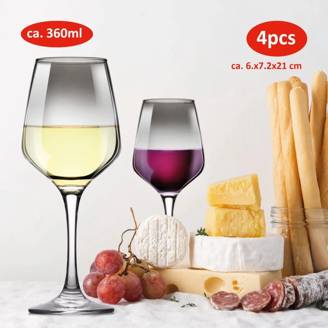 Alpina Wijnglazen Set 4 Stuks - Smoked - 360ml