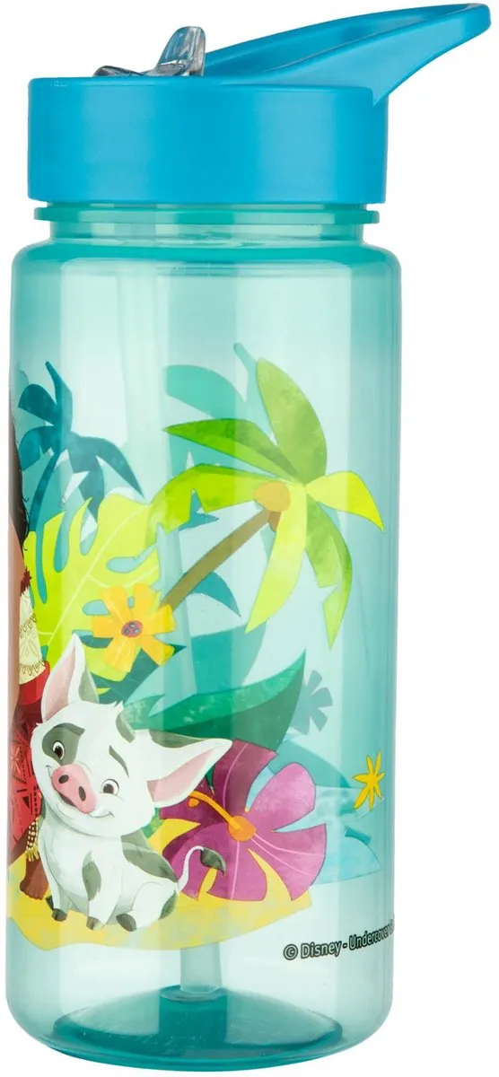 Disney Vaiana Bidon 500ml - Blauw/Turkoois