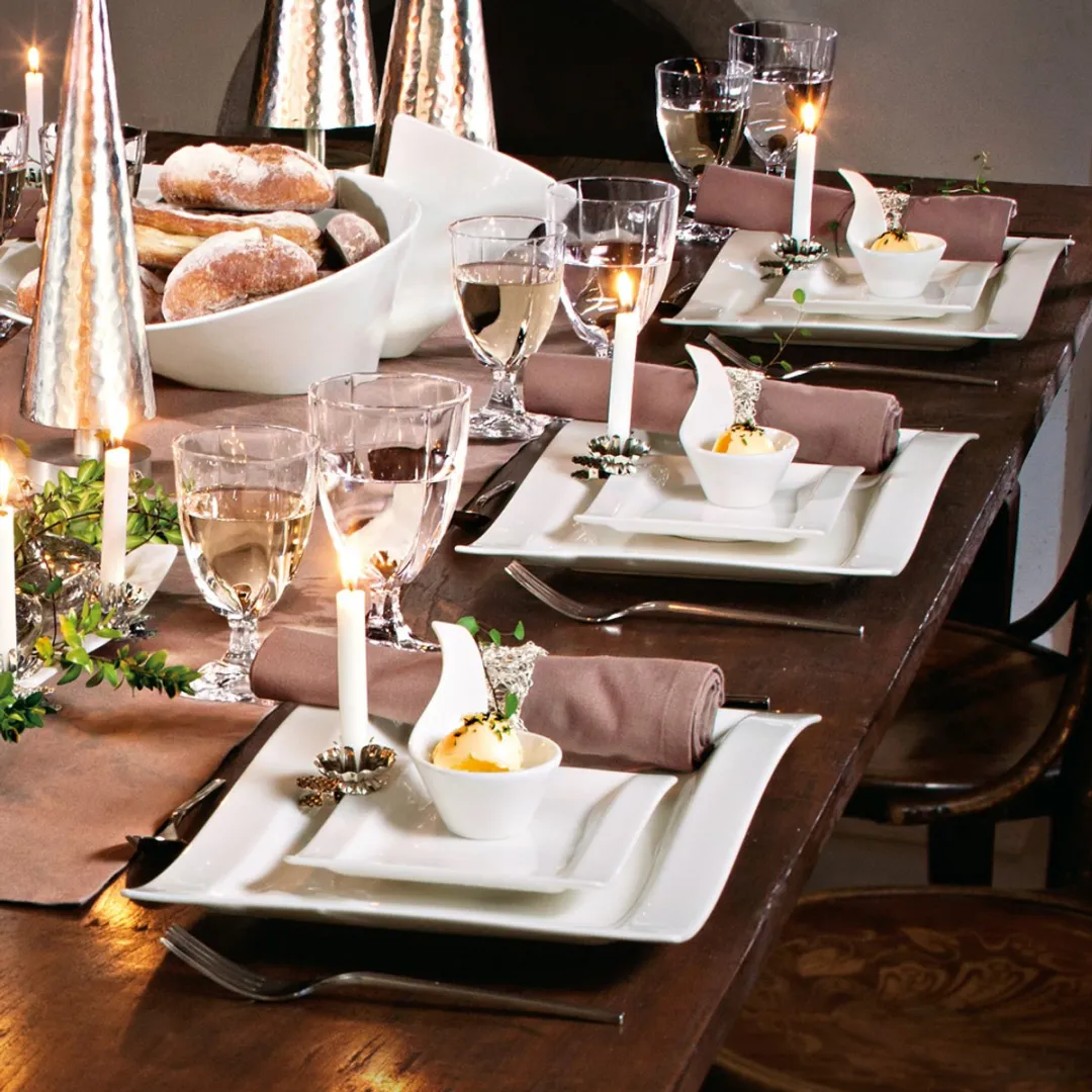 Villeroy & Boch NewWave Teeservice - 12-delig - Wit/Gekleurd
