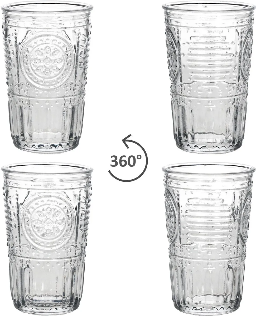 Bormioli Rocco Romantic Longdrinkglas 340ml - 4 Stuks