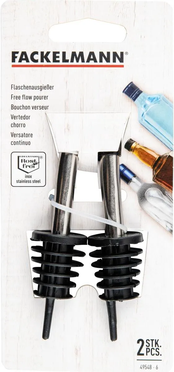 Fackelmann Schenktuiten Set 4 Stuks - Zwart/RVS