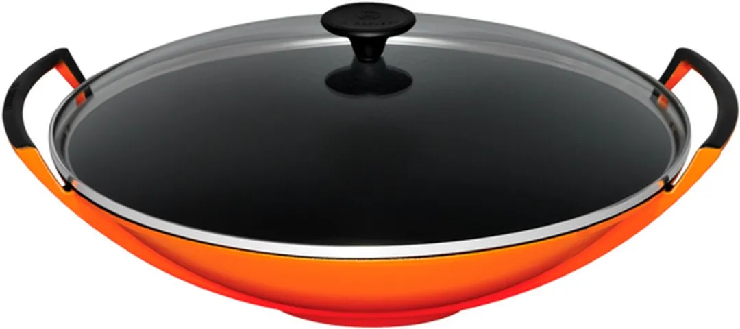 Le Creuset Gietijzeren Wok Oranjerood 36cm - 4,5L