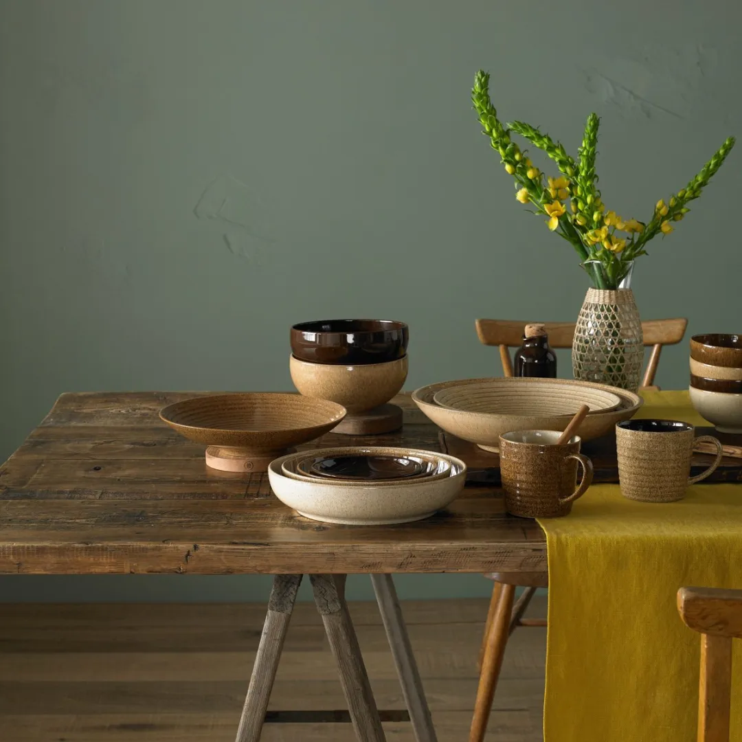 Denby Studio Craft Elm Kom Geribbeld 25.5cm - Medium