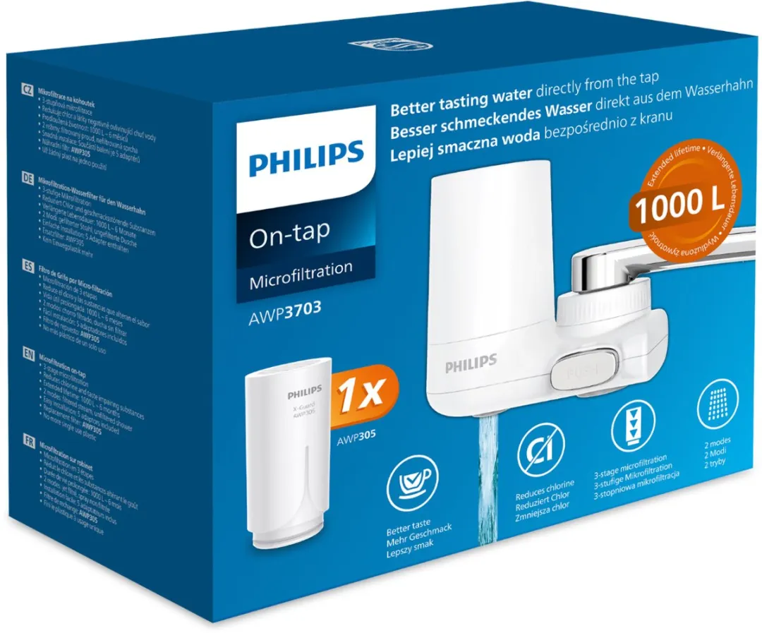 Philips AWP3703 Kraanwaterfilter - Wit