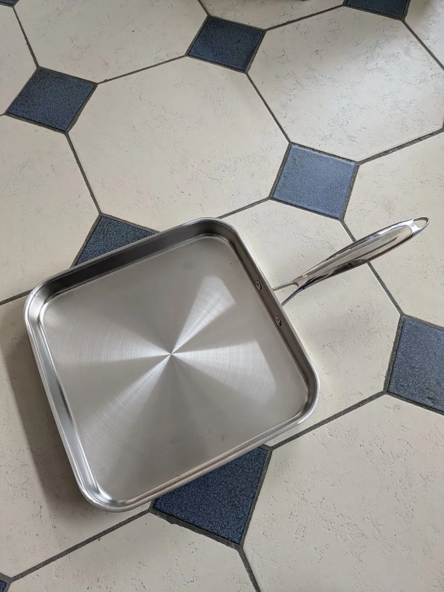 Ibili Triply Natural Grillpan 28cm - Zilver - afbeelding 3 van 3