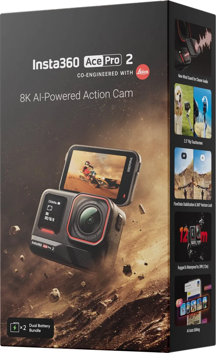 Insta360 Ace Pro Schermbeschermer - Gehard Glas