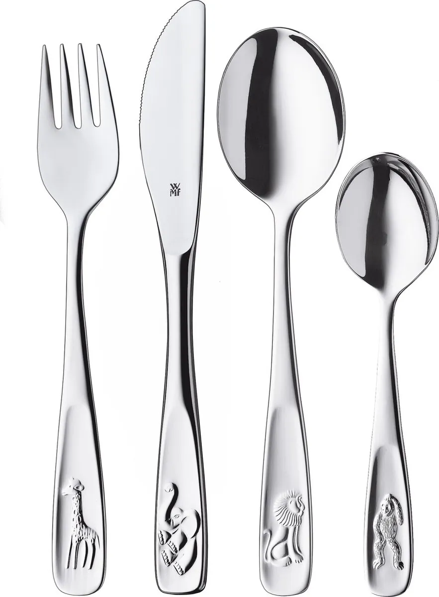 WMF Dieren Kinderbestekset 4-delig - Zilver
