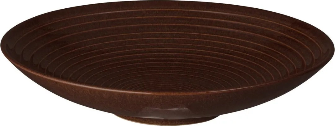 Denby Studio Craft Walnut Kom Geribbeld 25,5cm