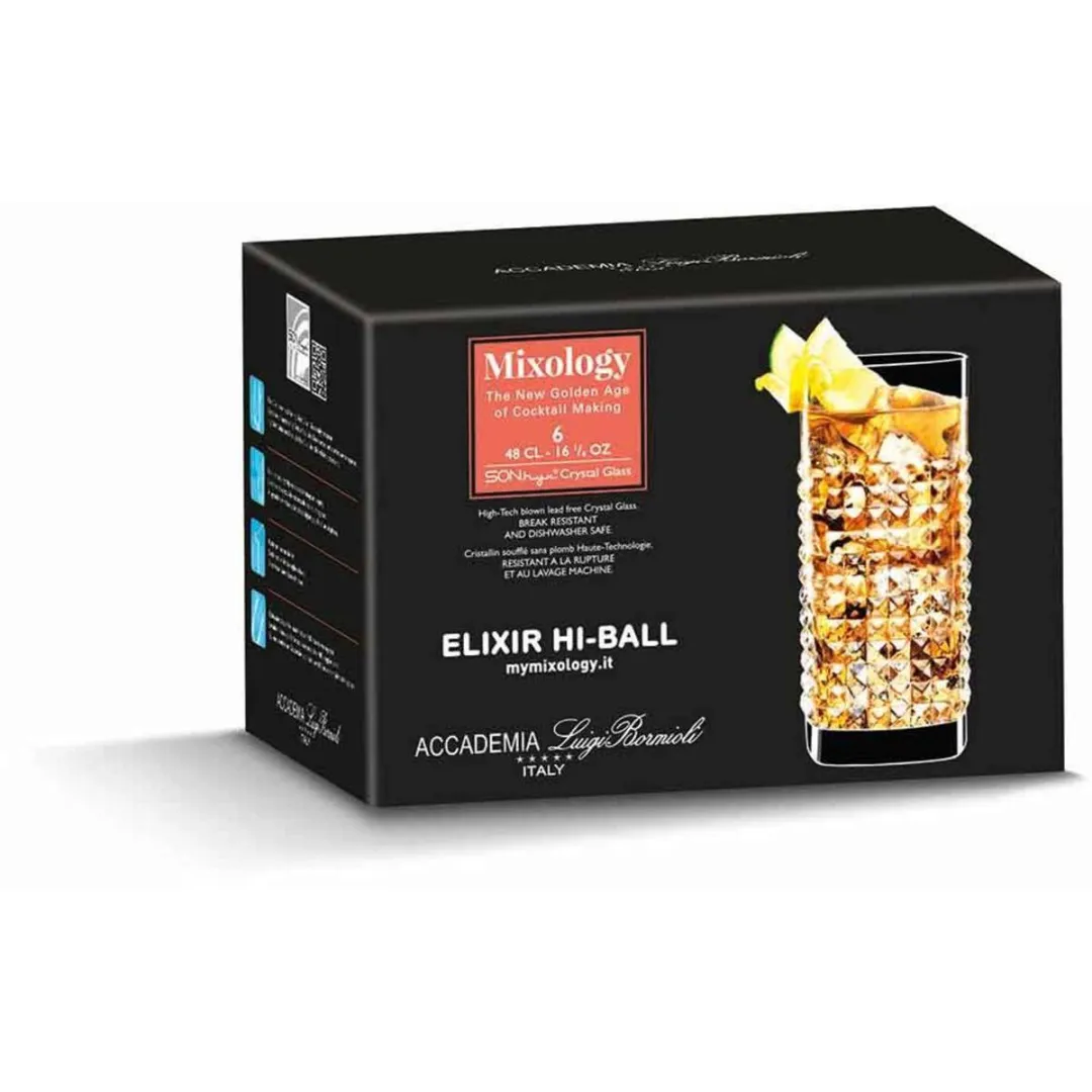 Luigi Bormioli Mixology Elixir Longdrinkglas 48cl - 6 Stuks