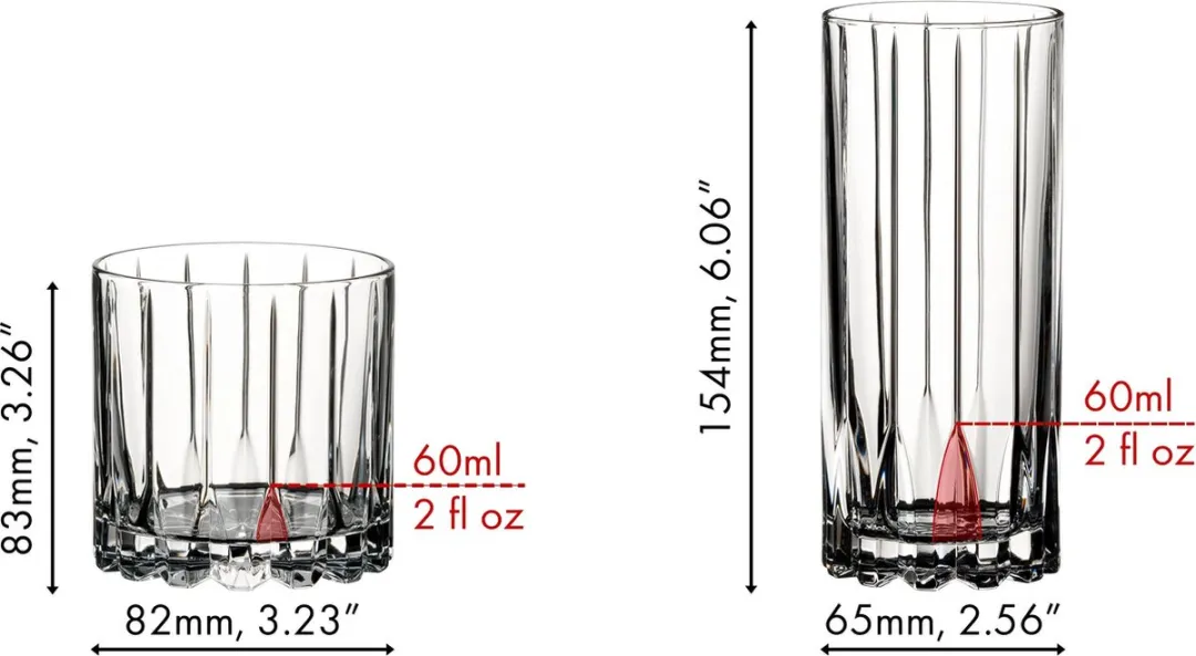 Riedel Glazenset Cocktail & Whiskey Rocks & Highballs - 8 Stuks - afbeelding 6 van 6