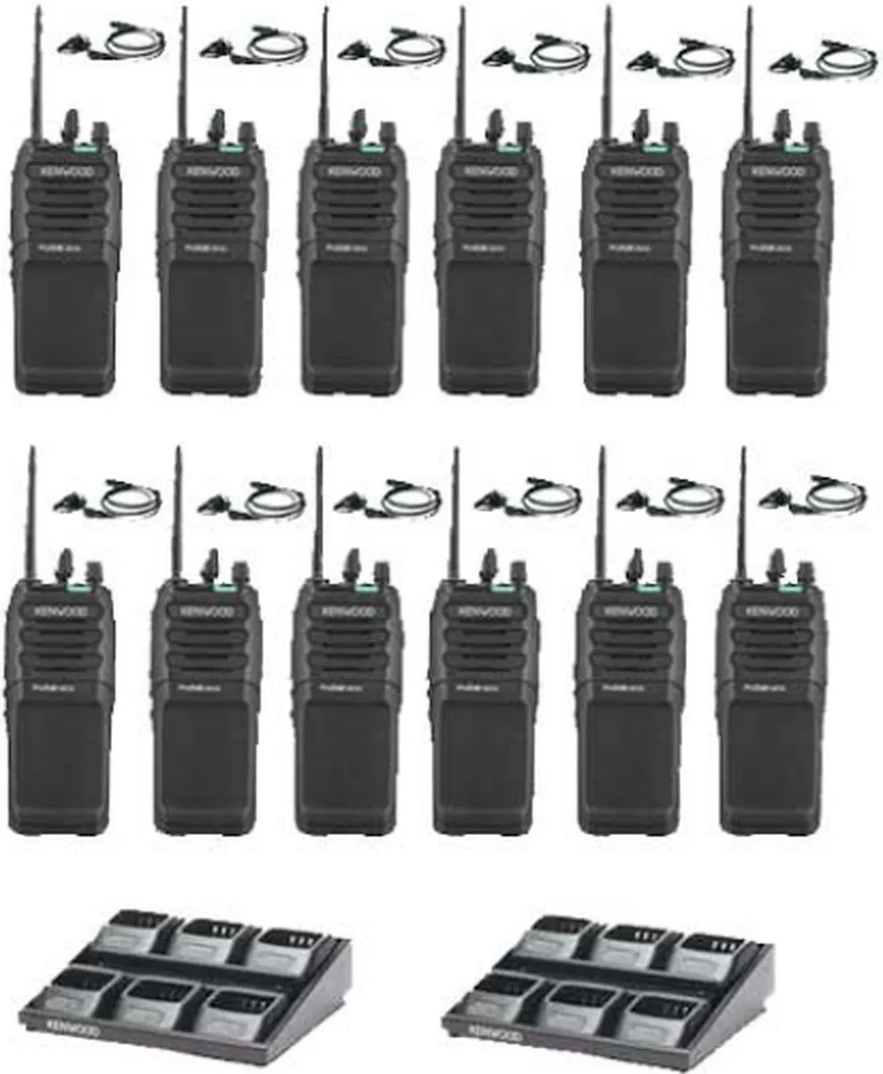 Kenwood TK-3701D Portofoon Set - 12 Stuks - Zwart - afbeelding 6 van 6