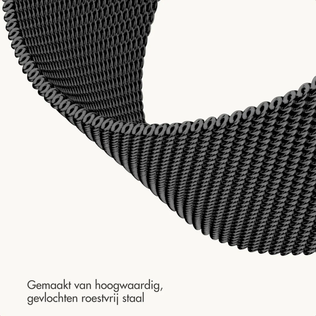 Imoshion Milanees Bandje Apple Watch 44-49mm - Zwart