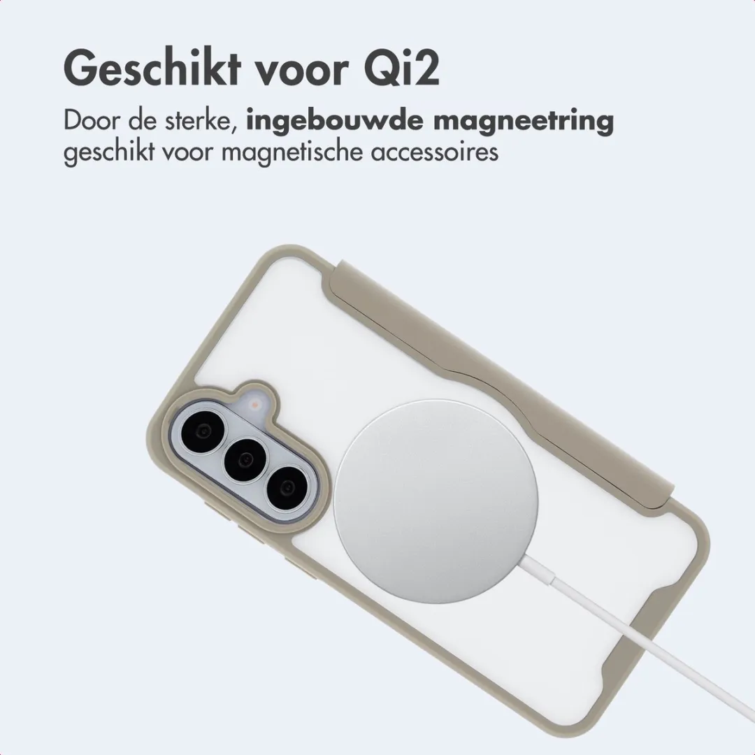 Imoshion Hoesje Samsung Galaxy S26 Beige - MagSafe 2 Pasjes