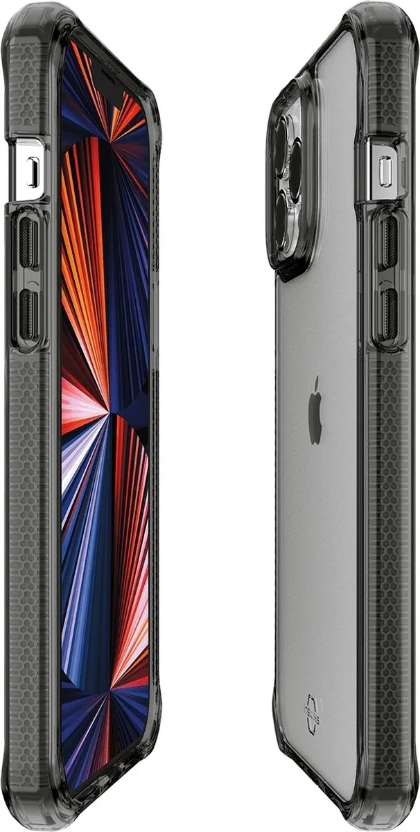 Itskins Supreme Clear iPhone 13 Pro Max Hoesje - Zwart/Transparant - afbeelding 6 van 6