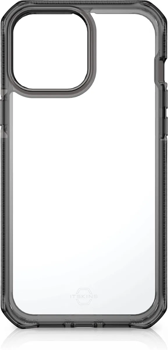 Itskins Supreme Clear iPhone 13 Pro Max Hoesje - Zwart/Transparant
