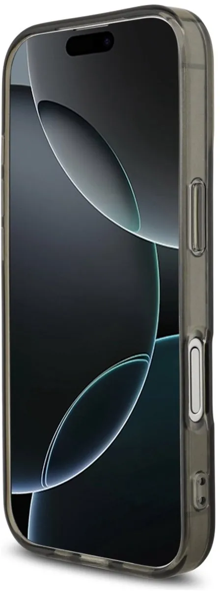 Mercedes AMG iPhone 17 Pro Hoes - Transparant Zwart