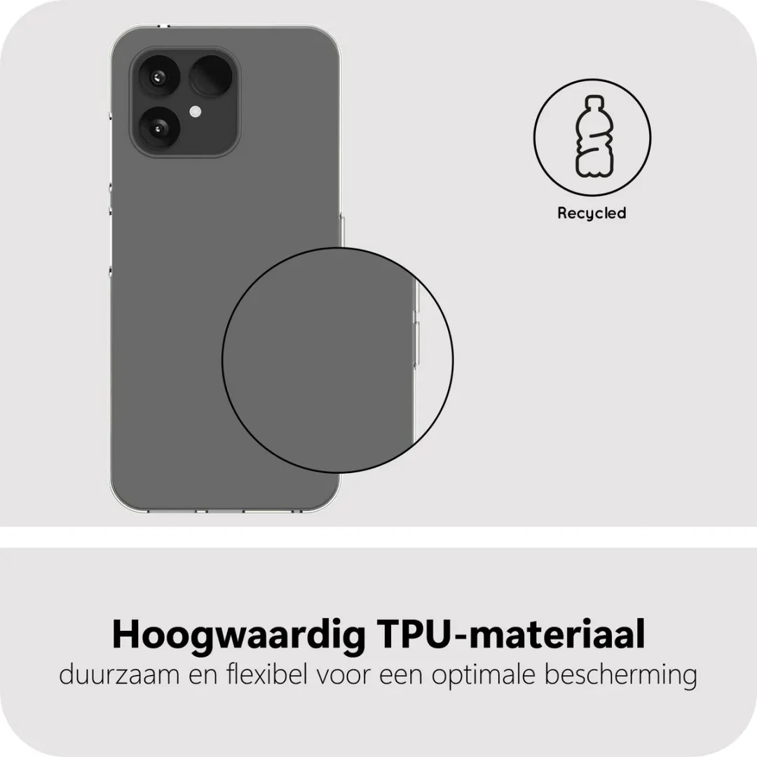 Just in Case Siliconen Hoesje Fairphone 6 MFP2779KL0 - Transparant