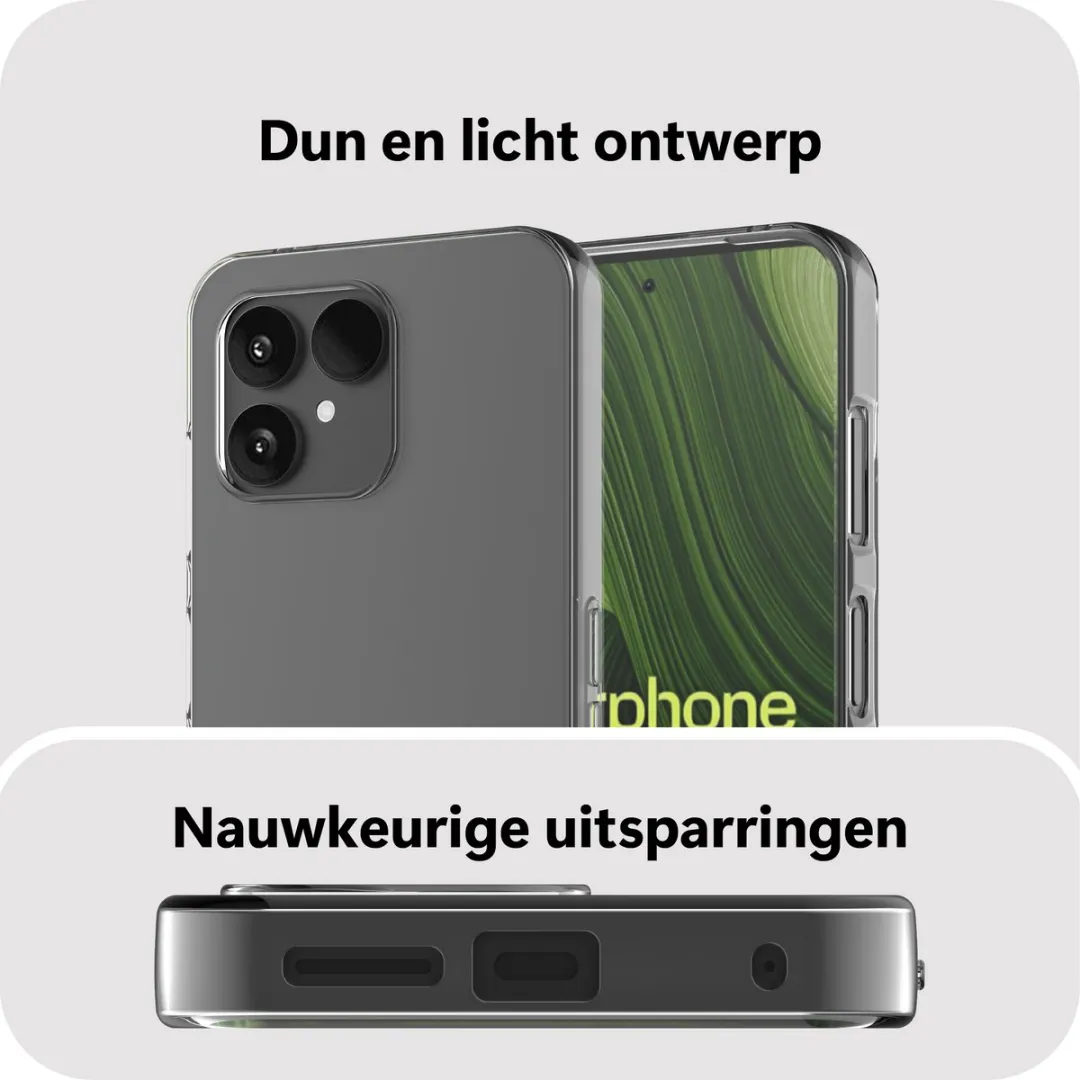 Just in Case Siliconen Hoesje Fairphone 6 MFP2779KL0 - Transparant