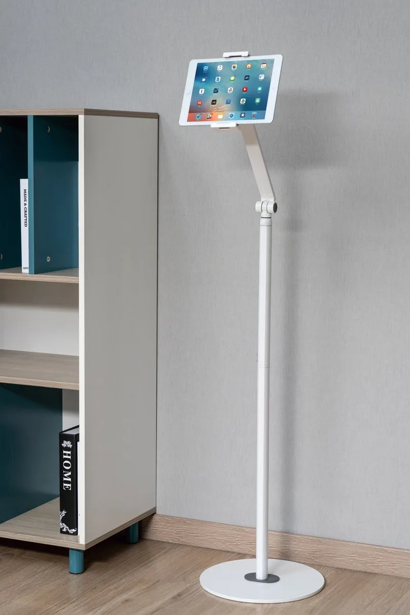 Deltaco ARM-0561 Universele Vloerstandaard 12.9" - Wit - afbeelding 5 van 6