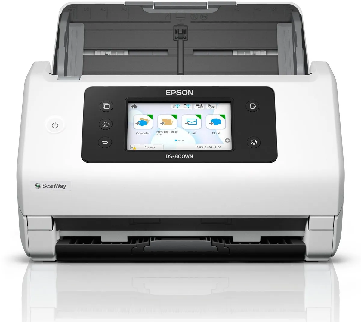 Epson WorkForce DS-800WN Netwerk Scanner - A4 - Wit