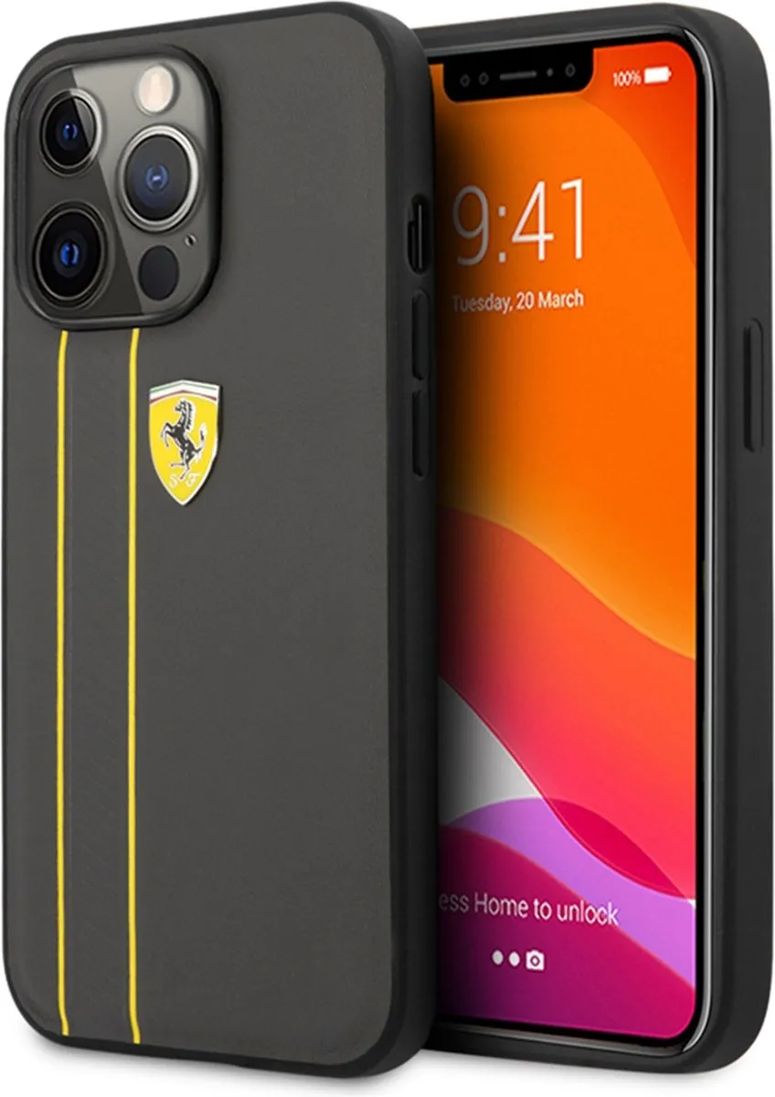 Ferrari Luxe Lederen Hoesje iPhone 13 Pro