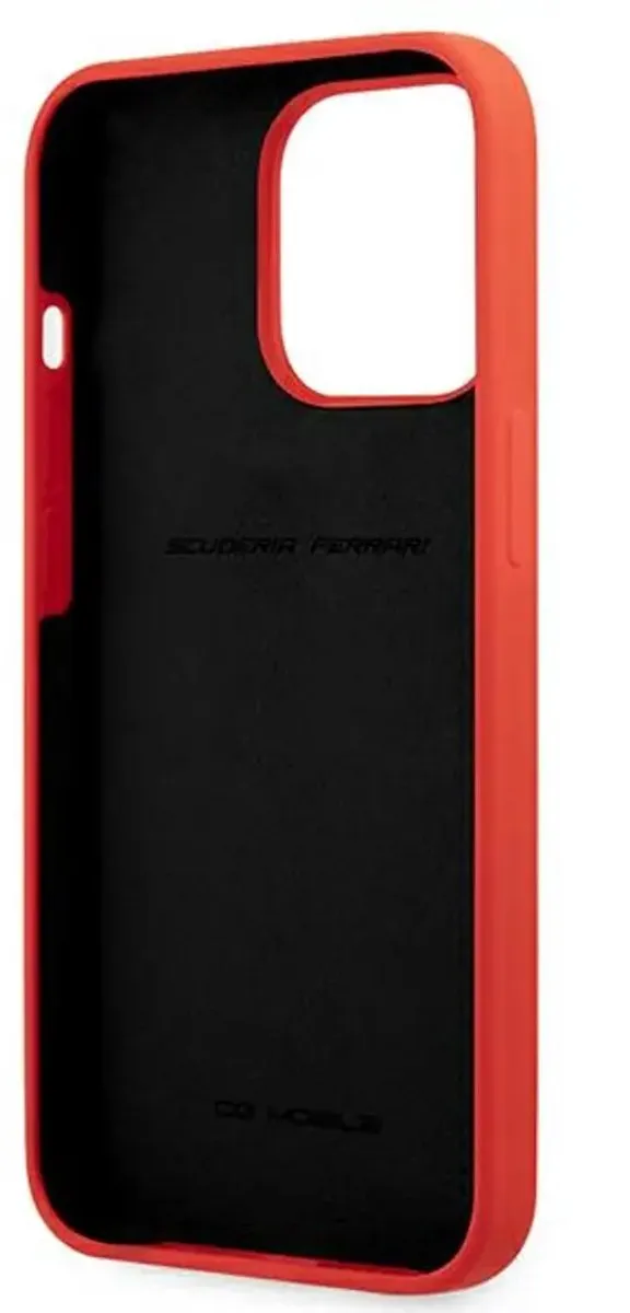 Ferrari Back Cover iPhone 13 Pro - Rood - Valbescherming