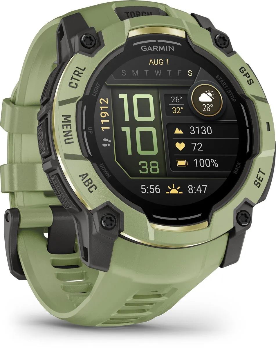 Garmin Instinct 3 Smartwatch - 50mm AMOLED Fern Green
