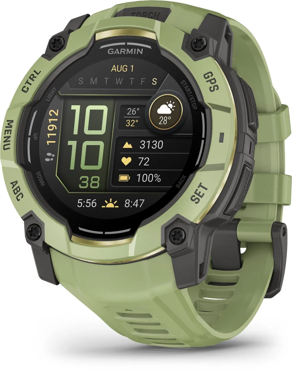 Garmin Instinct 3 Smartwatch - 50mm AMOLED Fern Green