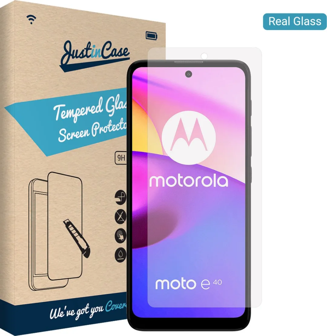 Just in Case Motorola Moto E40 Tempered Glass Screenprotector
