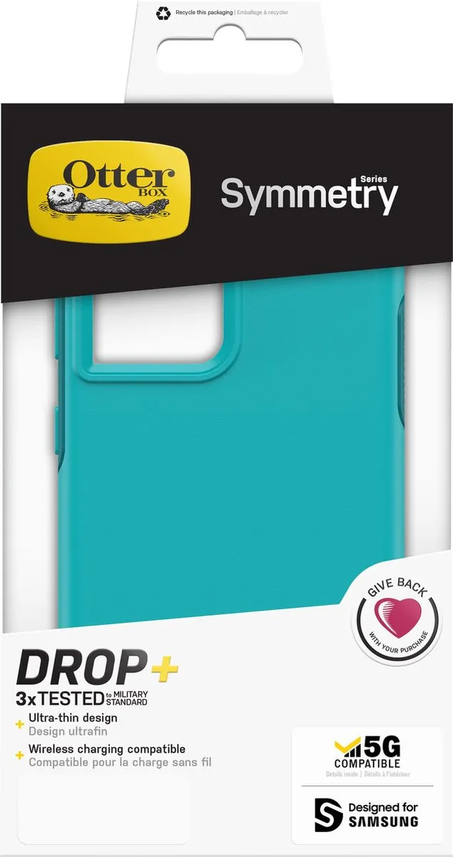 OtterBox Symmetry Hoes Samsung Galaxy S21 Ultra - Blauw 77-82080