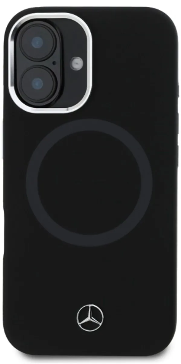 Mercedes Case Siliconen Tonal Logo iPhone 16 6.1 - Magsafe - Transparent