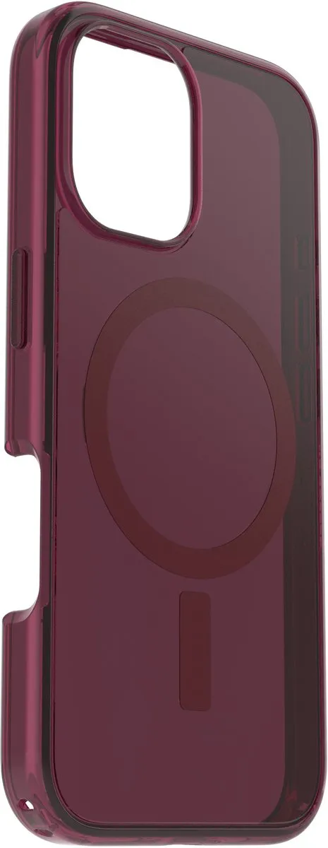 OtterBox Symmetry Series Clear MagSafe Hoes iPhone 16 - Rood