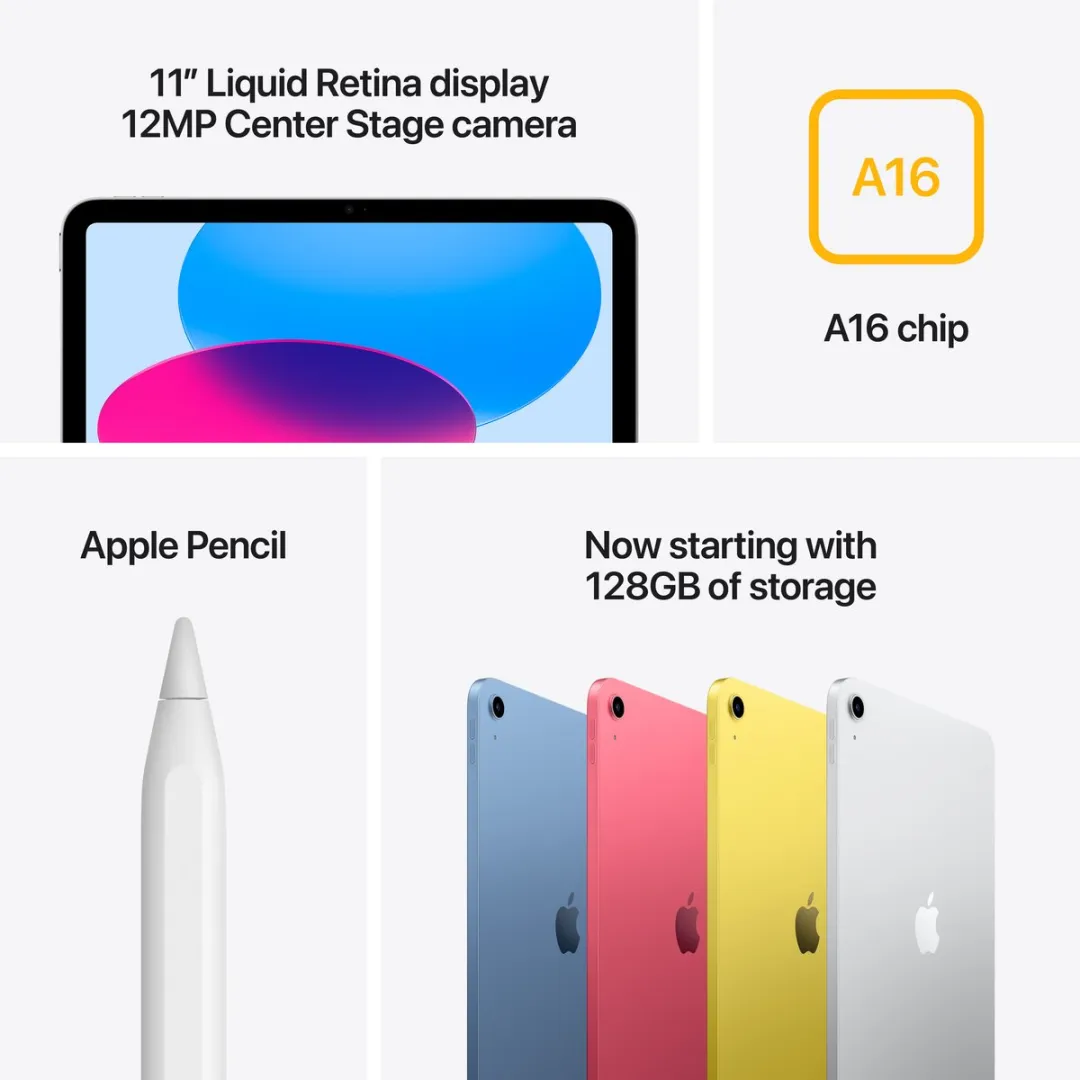 Apple iPad 11e generatie A16 MD4Y4TY/A - 11 inch 512GB - Blauw