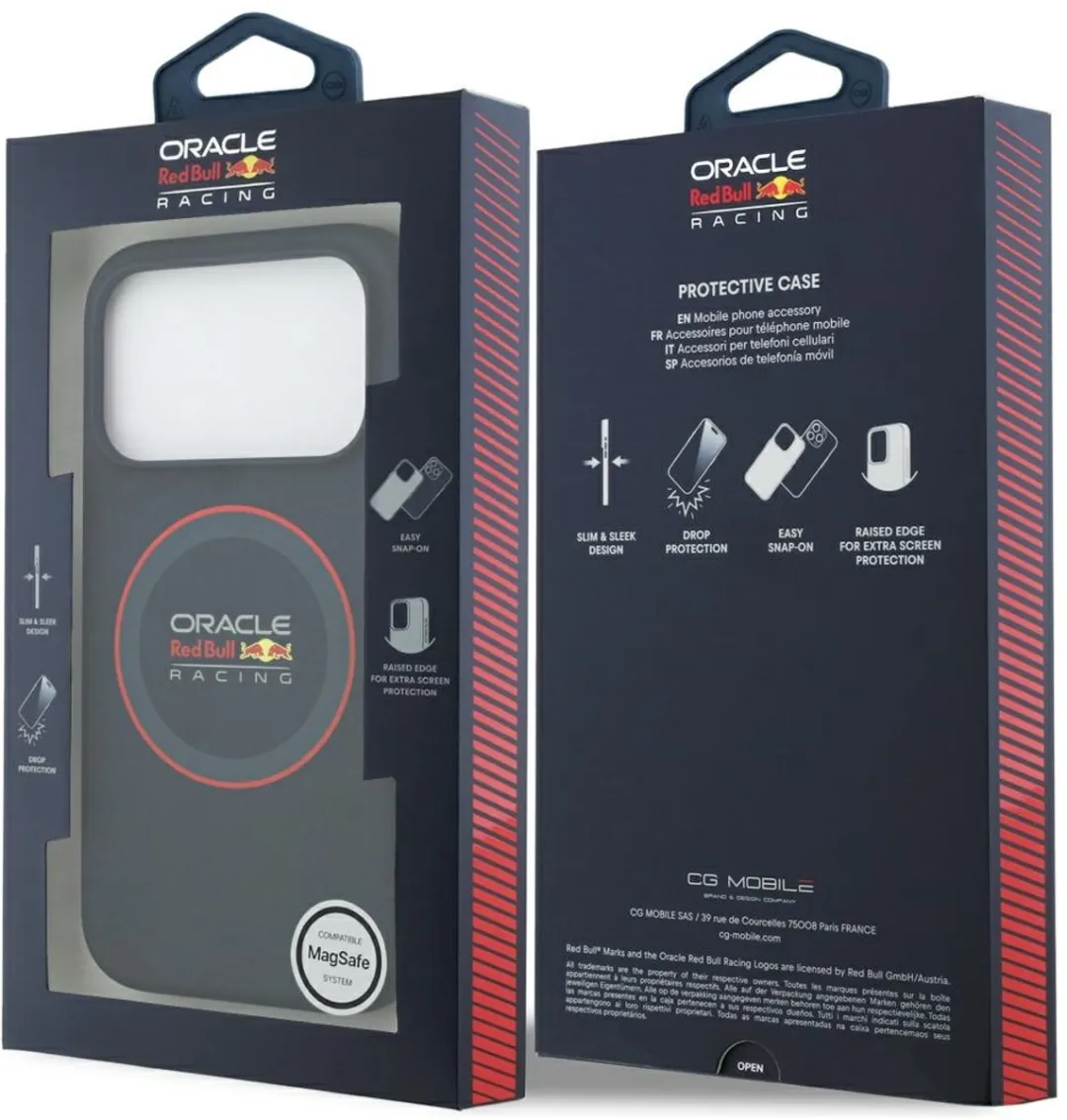 Red Bull Racing Siliconen MagSafe Hoesje iPhone 17 Pro - Ring Back