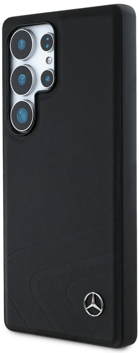 Mercedes Leder Hoesje S25 Ultra - Transparent