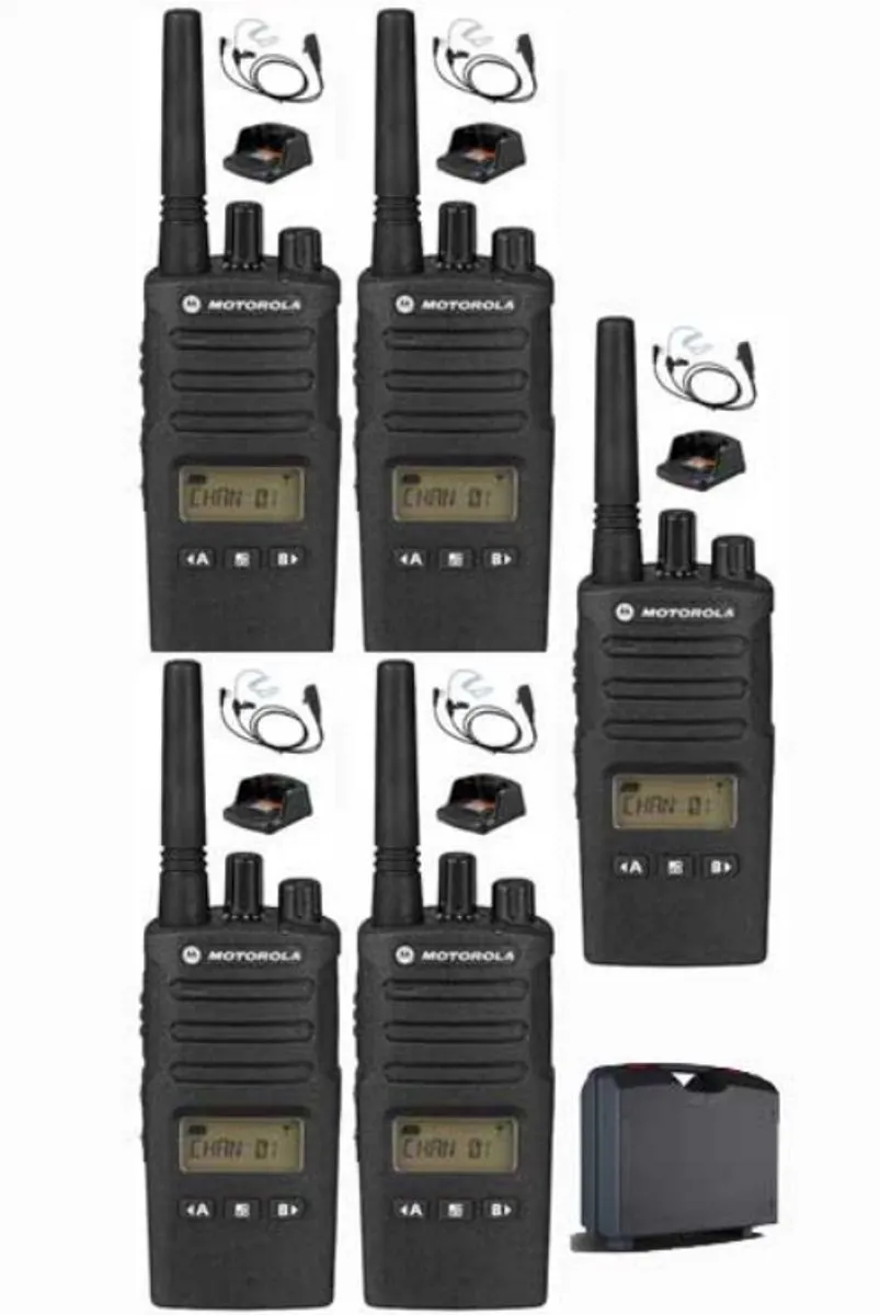 Motorola XT460 PMR446 Set - 5 Stuks - Zwart