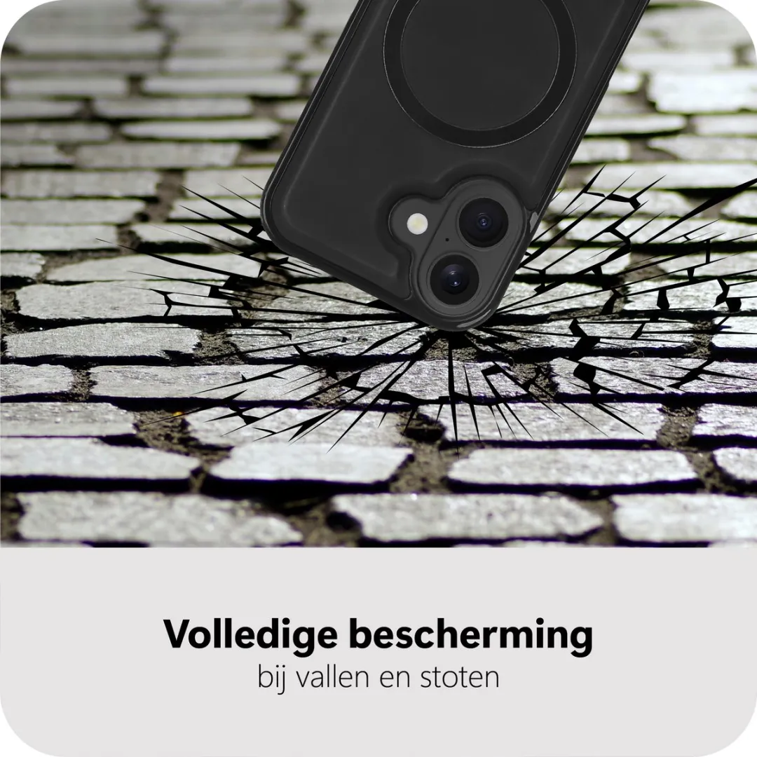 Just in Case Bookcase iPhone 17 MAP2761PS1M - 2-in-1 Hoesje - 3 Pasjes - Zwart
