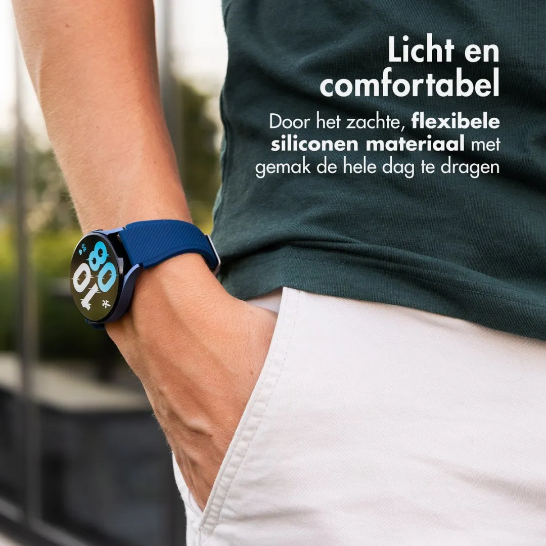Imoshion Siliconen Smartwatchband 20mm - Donkerblauw
