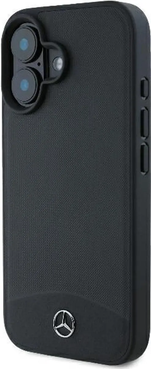 Mercedes-Benz iPhone 16 Textured Backcover - Zwart - afbeelding 6 van 6
