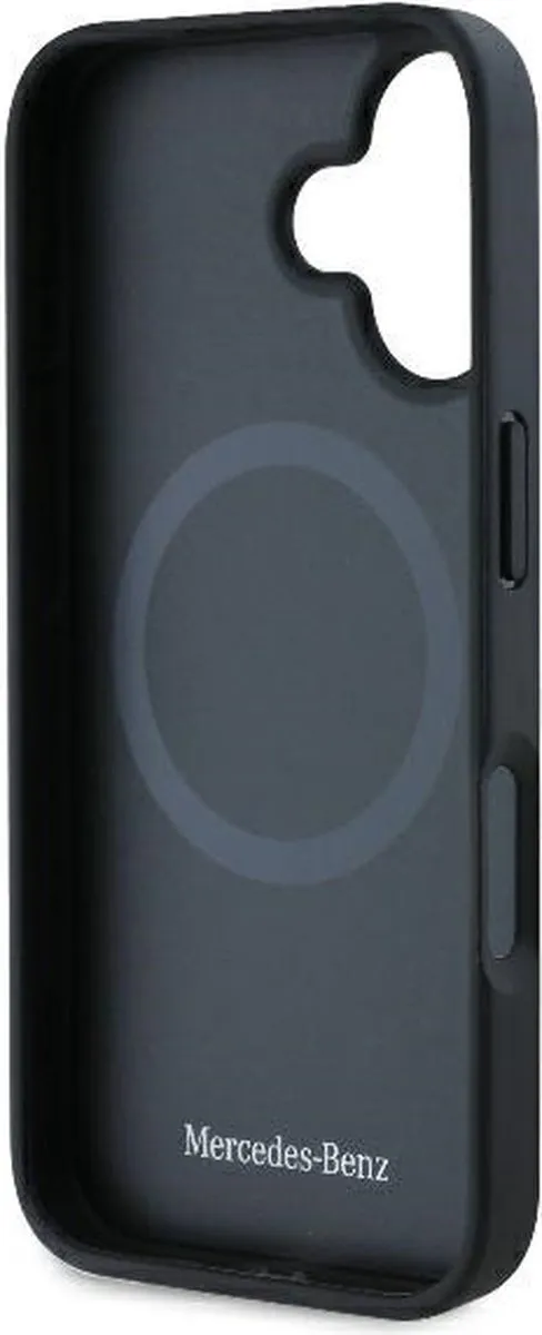 Mercedes-Benz iPhone 16 Textured Backcover - Zwart
