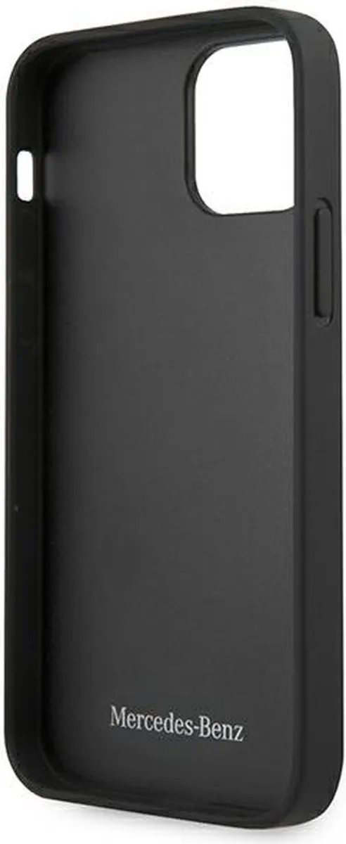 Mercedes MEHCP12SCDOBK iPhone 12 mini Hoesje - Zwart - Leer