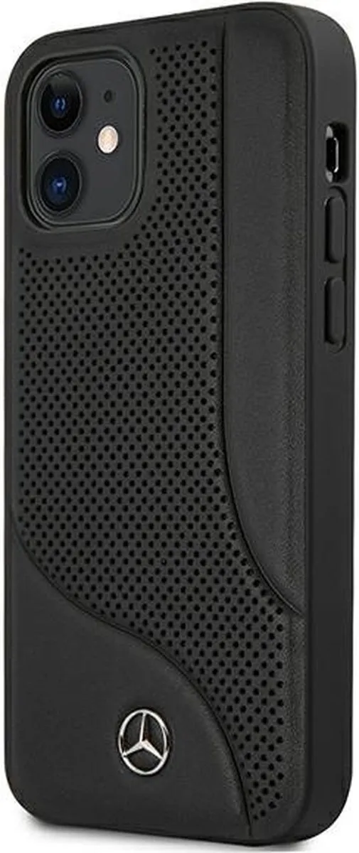 Mercedes MEHCP12SCDOBK iPhone 12 mini Hoesje - Zwart - Leer