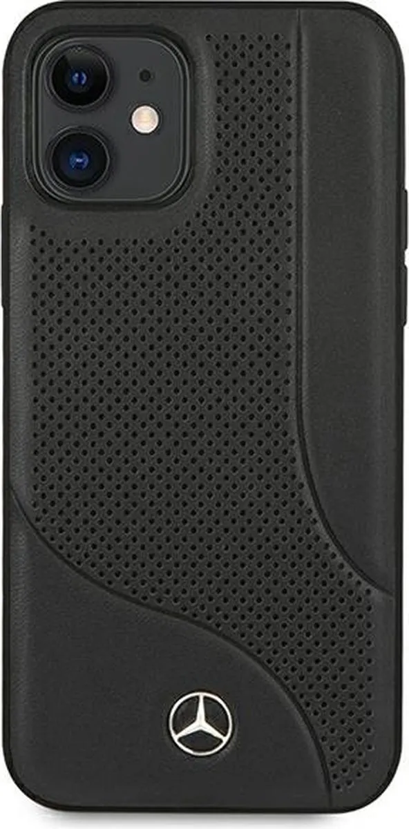 Mercedes MEHCP12SCDOBK iPhone 12 mini Hoesje - Zwart - Leer