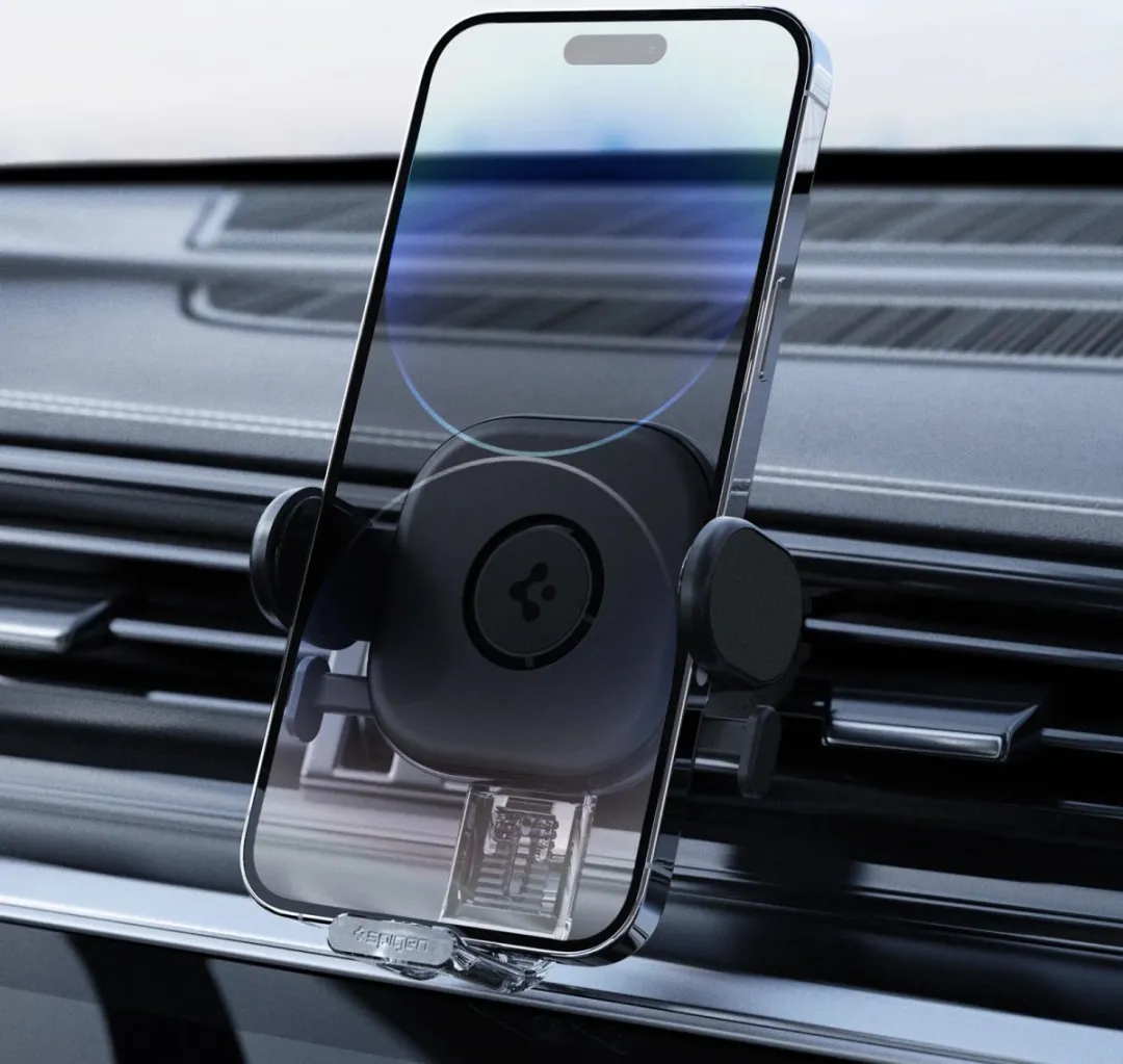 Spigen UTS12 OneTap Ventilatierooster Auto - 360° Draaibaar - Zwart - afbeelding 5 van 6