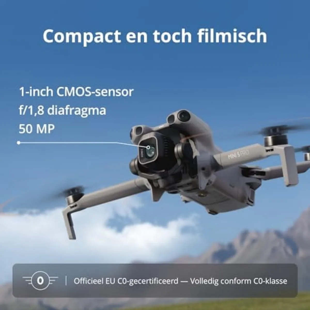 DJI Mini 5 Pro CPT-DRONE-001 Drone - 50MP 4K Grijs - 3x Batterijen